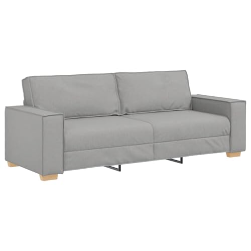 vidaXL 3-Sitzer-Sofa Wolkengrau 180 cm Stoff von vidaXL