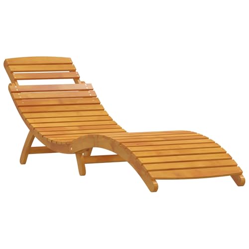 vidaXL 3-teilige Sonnenliege mit Beistelltisch aus massivem Akazienholz von vidaXL