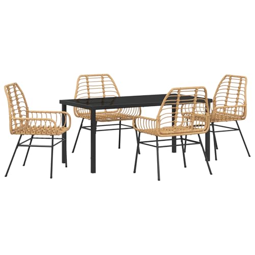 vidaXL Gartenstuhl-Set mit 2 leichten Armlehnen aus Poly-Rattan, braun. Perfekt für die Terrasse, wetterfest und mit modernem Design für die Außenbestuhlung. Mach Deine Sommerabende gemütlicher! vidaXL Gartenstuhl-Set mit 2 leichten Armlehnen aus Poly-Rattan, braun. Perfekt für die Terrasse, wetterfest und mit modernem Design für die Außenbestuhlung. Mach Deine Sommerabende gemütlicher! von vidaXL