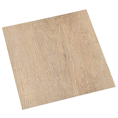 vidaXL 55x PVC-Fliesen Selbstklebend Vinyl-Fliesen Bodenbelag Vinylboden Laminat Dielen Fußboden Laminatboden Fliese Wohnzimmer 5,11m² Braun von vidaXL