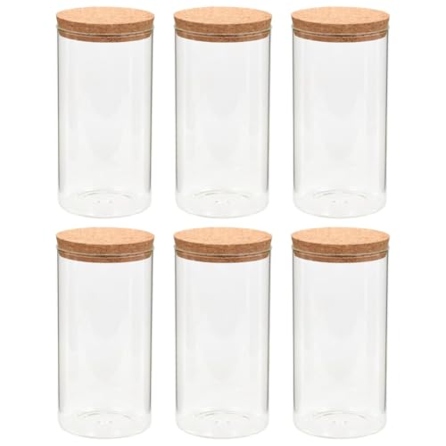 vidaXL 6X Vorratsglas mit Korkdeckel Vorratsgläser Korkengläser Gewürzgläser Vorratsdosen Glasbehälter Korkenglas Gewürzdosen Gewürzglas 1100ml vidaXL 6X Vorratsglas mit Korkdeckel Vorratsgläser Korkengläser Gewürzgläser Vorratsdosen Glasbehälter Korkenglas Gewürzdosen Gewürzglas 1100ml von vidaXL