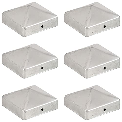 vidaXL 6x Pfostenkappe Pyramide Zaunkappe Pfahlkappe Zierkappe Abdeckkappe Zaunpfahlkappe Pyramidenkappe für Pfosten Feuerverzinkt Verzinktes Metall 71x71mm vidaXL 6x Pfostenkappe Pyramide Zaunkappe Pfahlkappe Zierkappe Abdeckkappe Zaunpfahlkappe Pyramidenkappe für Pfosten Feuerverzinkt Verzinktes Metall 71x71mm von vidaXL