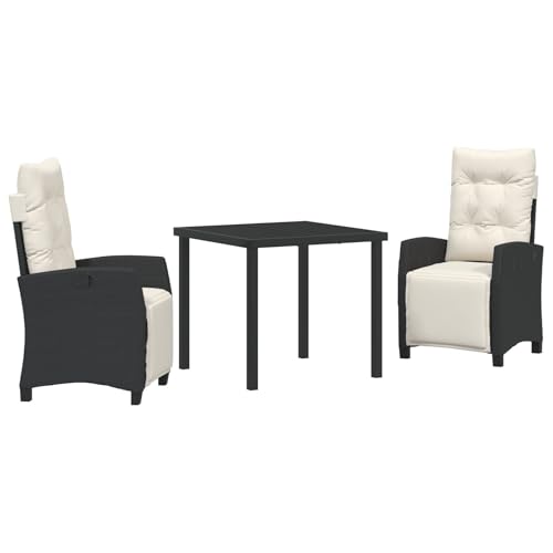 vidaXL 9-teiliges Garten-Dining-Set Schwarz Poly-Rattan vidaXL 9-teiliges Garten-Dining-Set Schwarz Poly-Rattan von vidaXL