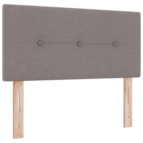 vidaXL Kopfteil mit Knopfheftung Taupe 90 cm Stoff von vidaXL