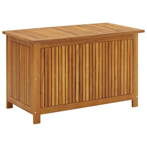 vidaXL Akazienholz Massiv Garten Aufbewahrungsbox Auflagenbox Gartentruhe Kissenbox Gartenbox Kissentruhe Gartentruhe Truhe 90x50x58 cm von vidaXL