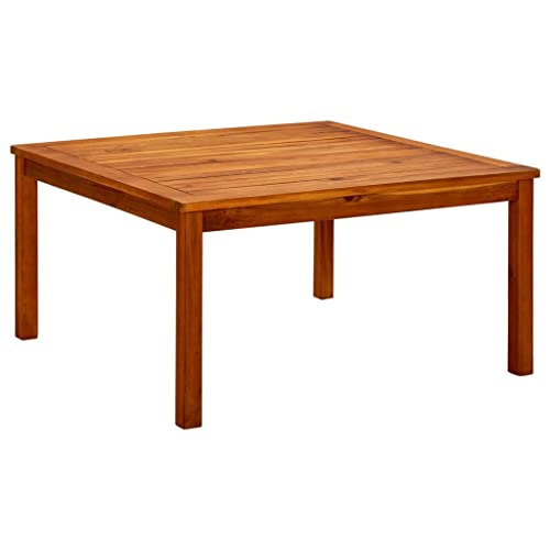 vidaXL Akazienholz Massiv Garten Couchtisch Gartentisch Beistelltisch Balkontisch Holztisch Teetisch Terrassentisch Gartenmöbel 85x85x45cm von vidaXL