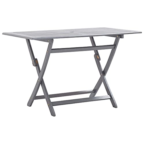 vidaXL Akazienholz Massiv Gartentisch Klappbar Esstisch Klapptisch Terrassentisch Holztisch Gartenmöbel Tisch Terrasse Garten 120x70x75cm von vidaXL
