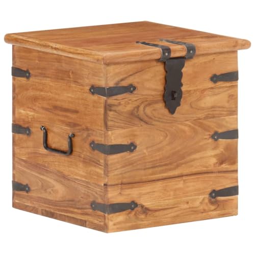 vidaXL Akazienholz Massiv Truhe Abschließbar Aufbewahrungsbox Holzkiste Nachttisch Nachtschrank Holztruhe Schatztruhe Schatzkiste 40x40x40cm vidaXL Akazienholz Massiv Truhe Abschließbar Aufbewahrungsbox Holzkiste Nachttisch Nachtschrank Holztruhe Schatztruhe Schatzkiste 40x40x40cm von vidaXL