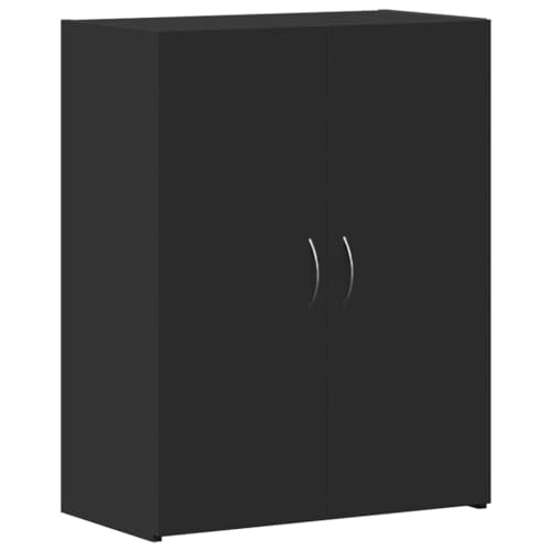 Aktenschrank, schwarz, 60 x 32 x 77,5 cm, aus Holz von vidaXL