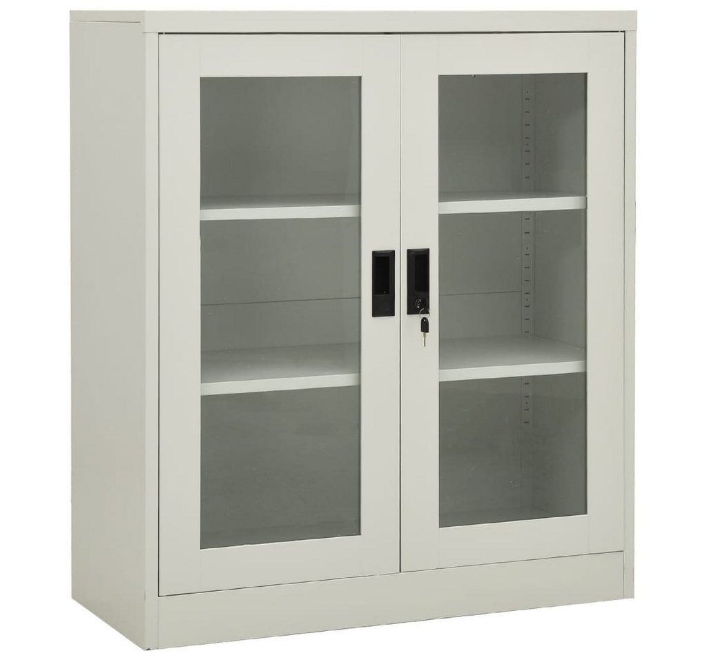 vidaXL Aktenschrank Aktenschrank Schrank abschließbar Büroschrank Hellgrau 90x40x105 cm St vidaXL Aktenschrank Aktenschrank Schrank abschließbar Büroschrank Hellgrau 90x40x105 cm St von vidaXL