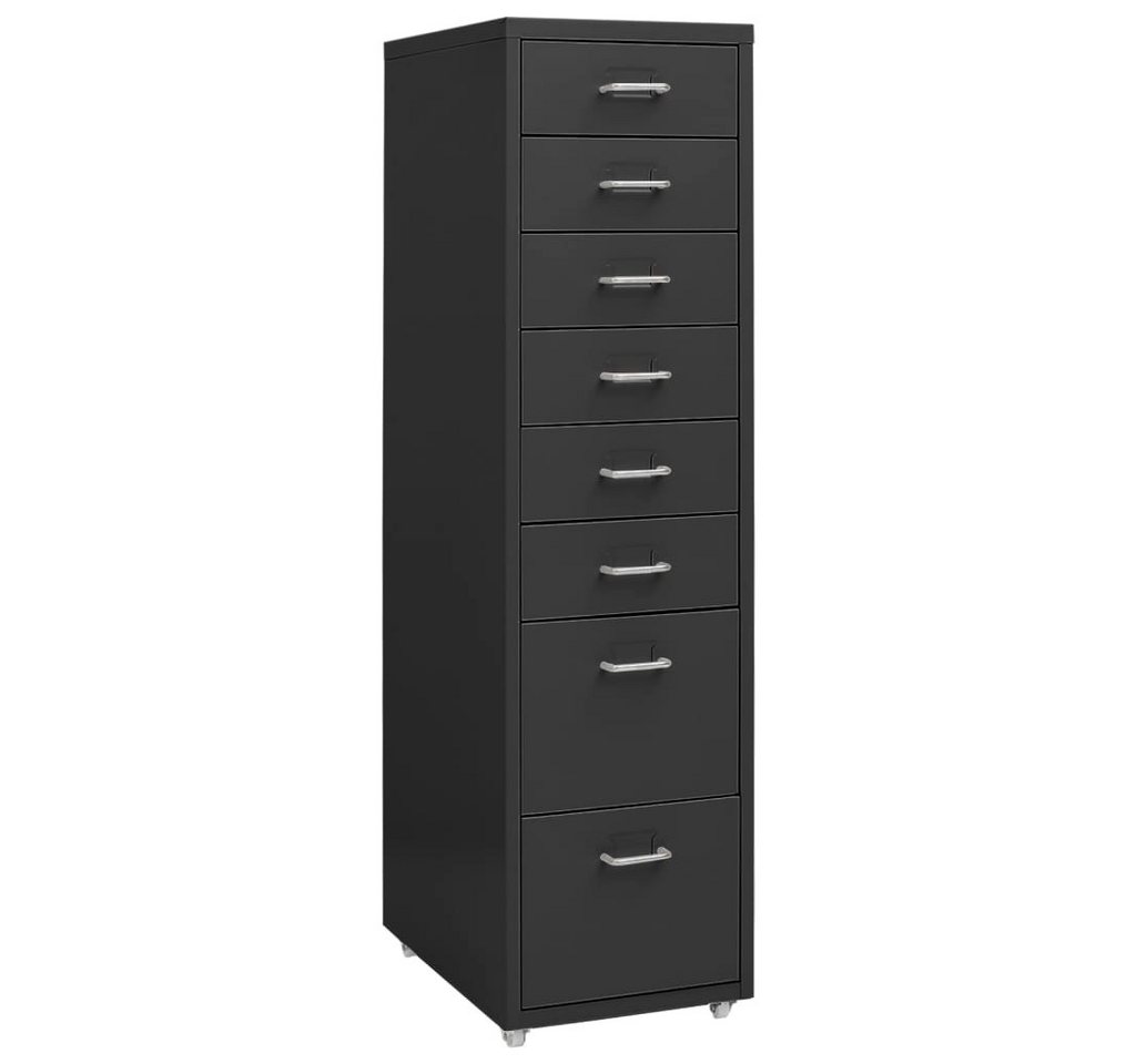 vidaXL Aktenschrank Aktenschrank mit Rollen Anthrazit 28x41x109 cm Metall vidaXL Aktenschrank Aktenschrank mit Rollen Anthrazit 28x41x109 cm Metall von vidaXL