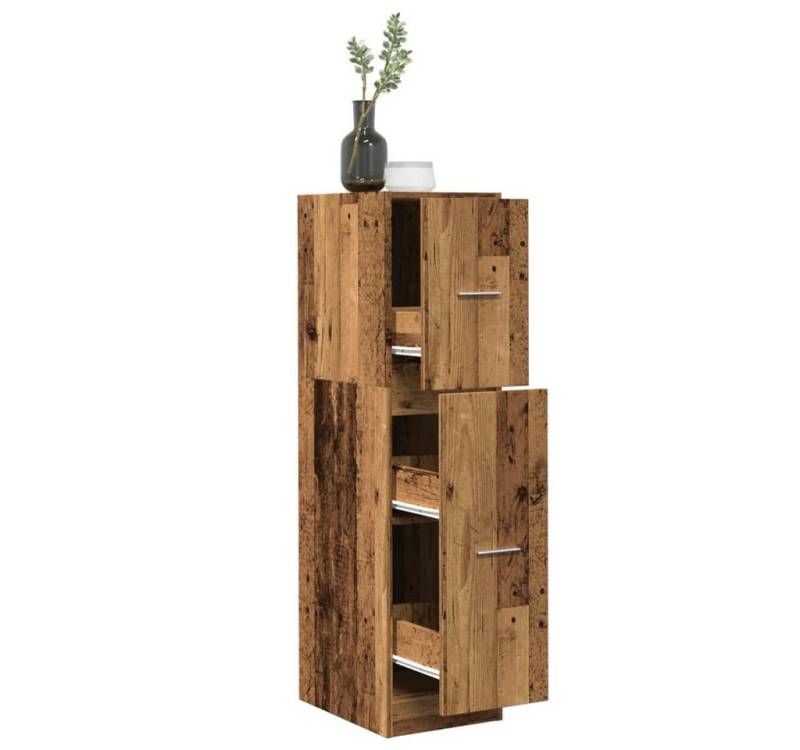 vidaXL Aktenschrank Apothekerschrank Altholz-Optik 30x41x118 cm Spanplatte von vidaXL