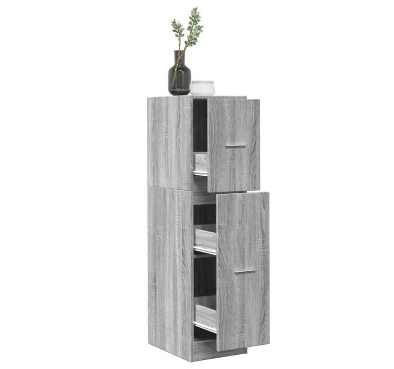 vidaXL Aktenschrank Apothekerschrank Betongrau 30x41x118 cm Spanplatte von vidaXL
