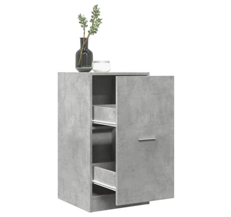 vidaXL Aktenschrank Apothekerschrank Betongrau 40x41x77,5 cm Spanplatte von vidaXL