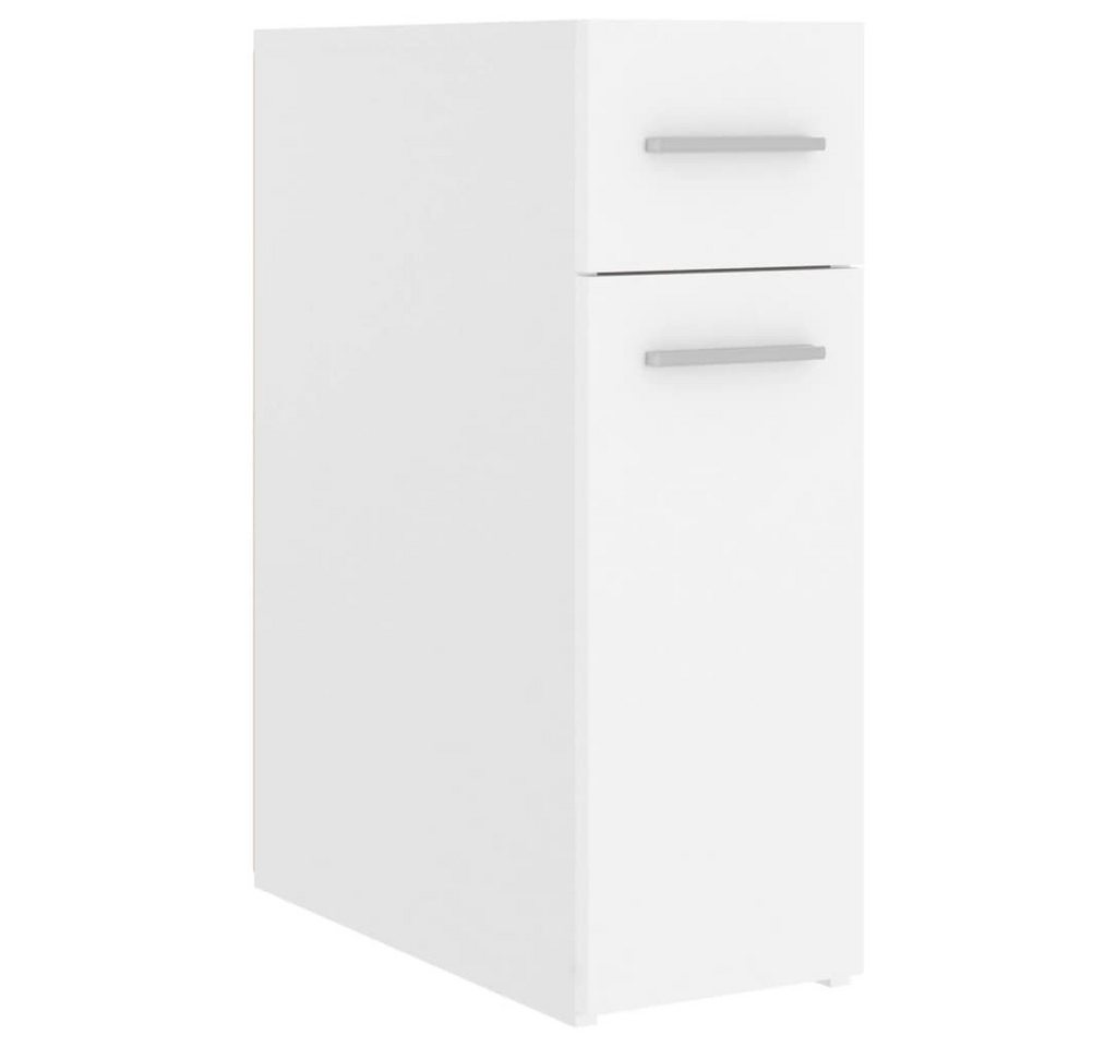vidaXL Aktenschrank Apothekerschrank Weiß 20x45,5x60 cm Spanplatte von vidaXL