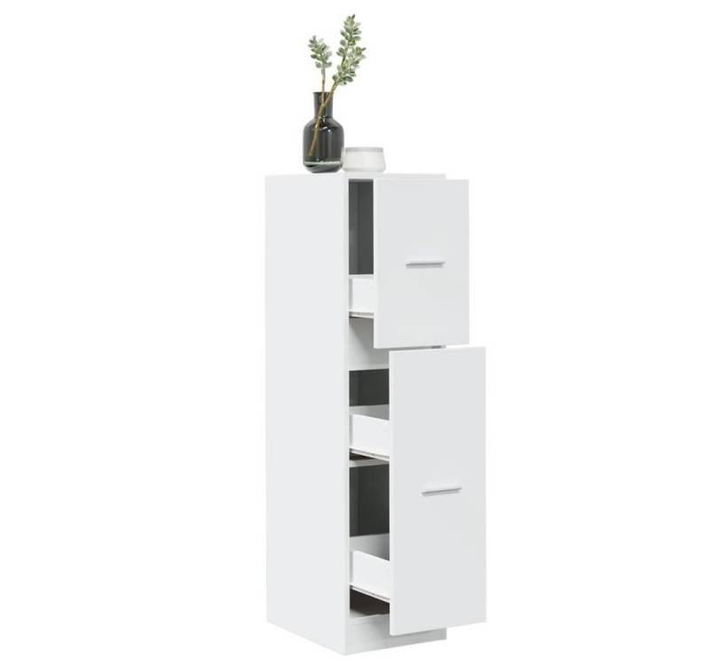 vidaXL Aktenschrank Apothekerschrank Weiß 30x41x118 cm Spanplatte von vidaXL