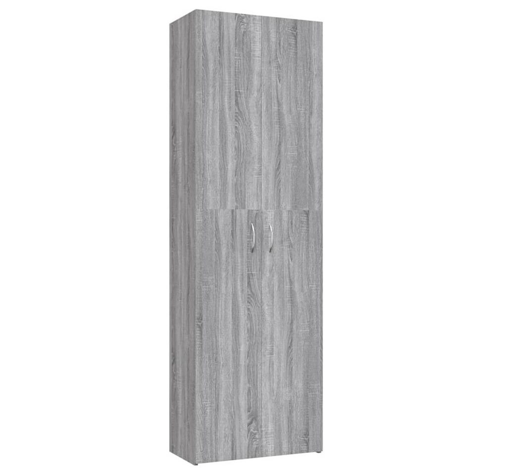 vidaXL Aktenschrank Büroschrank Grau Sonoma 60x32x190 cm Holzwerkstoff (1-St) von vidaXL
