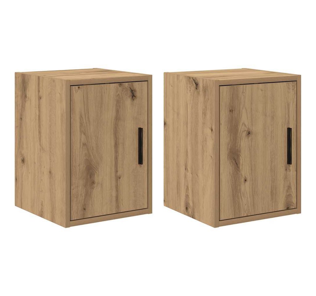 vidaXL Aktenschrank Garagen-Wandschränke 2 Stk Artisan-Eiche Holzwerkstoff vidaXL Aktenschrank Garagen-Wandschränke 2 Stk Artisan-Eiche Holzwerkstoff von vidaXL