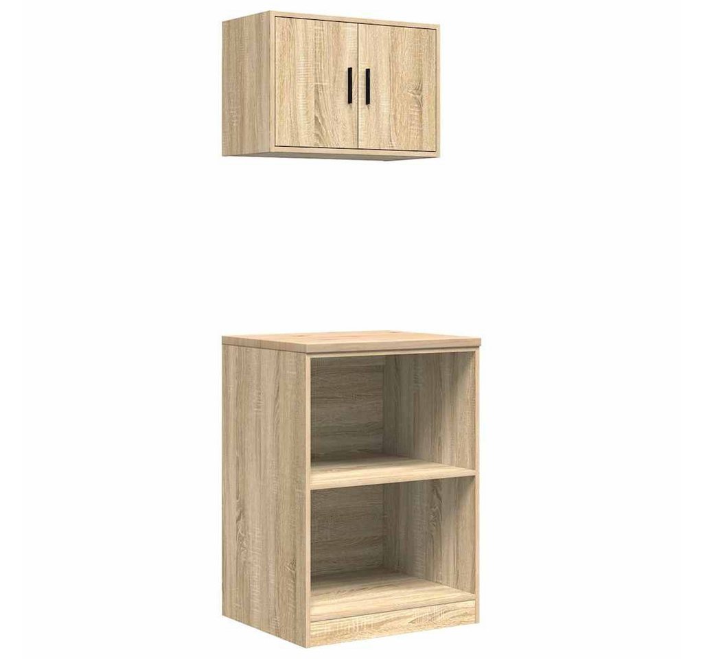 vidaXL Aktenschrank Garagenschränke 2 Stk Sonoma-Eiche Holzwerkstoff vidaXL Aktenschrank Garagenschränke 2 Stk Sonoma-Eiche Holzwerkstoff von vidaXL