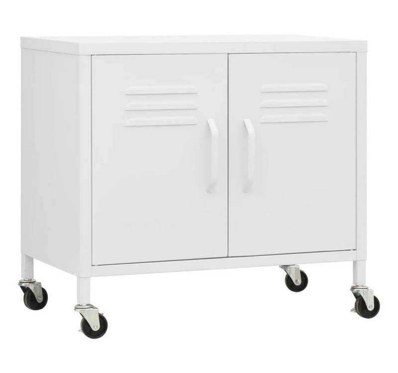 vidaXL Aktenschrank Lagerschrank Weiß 60x35x49 cm Stahl von vidaXL