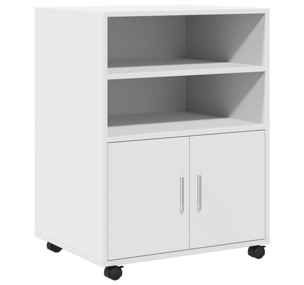 vidaXL Aktenschrank Rollschrank Weiß 60x48x81 cm Holzwerkstoff (1-St) von vidaXL