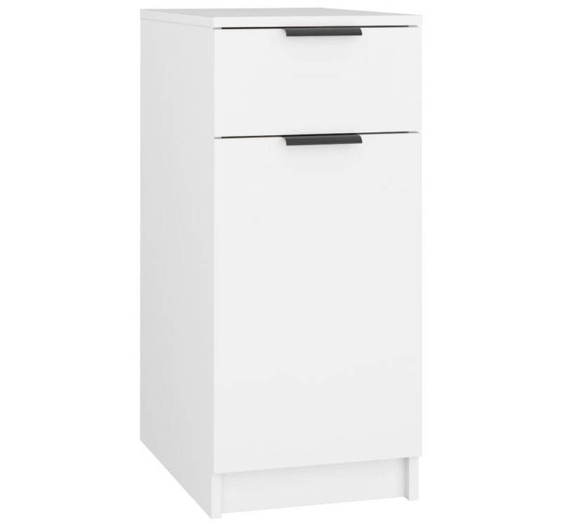 vidaXL Aktenschrank Schreibtischschrank Weiß 33,5x50x75 cm Spanplatte von vidaXL