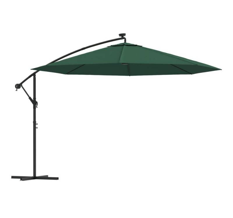 vidaXL Ampelschirm, Sonnenschirm mit LED-Leuchten und Metall-Mast 350 cm Grün vidaXL Ampelschirm, Sonnenschirm mit LED-Leuchten und Metall-Mast 350 cm Grün von vidaXL