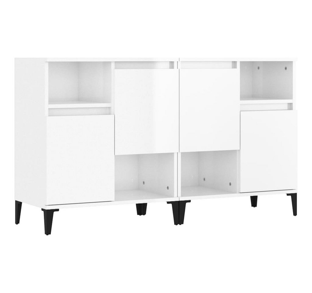 vidaXL Sideboard Sideboards 2 Stk Hochglanz-Weiß 60x35x70 cm Spanplatte vidaXL Sideboard Sideboards 2 Stk Hochglanz-Weiß 60x35x70 cm Spanplatte von vidaXL