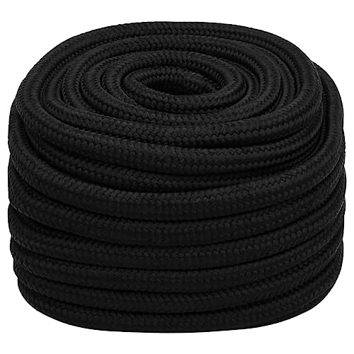 vidaXL Arbeitsseil Geflochten Schnur Seil Tauwerk Flechtleine Flechtseil Flechtschnur Mehrzweckseil Allzweckseil Schwarz 20mm 50m Polyester vidaXL Arbeitsseil Geflochten Schnur Seil Tauwerk Flechtleine Flechtseil Flechtschnur Mehrzweckseil Allzweckseil Schwarz 20mm 50m Polyester von vidaXL