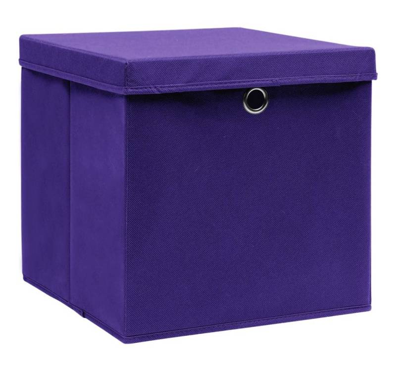 vidaXL Aufbewahrungsbox, Aufbewahrungsboxen mit Deckeln 4 Stk. Lila 32x32x32 cm Stoff vidaXL Aufbewahrungsbox, Aufbewahrungsboxen mit Deckeln 4 Stk. Lila 32x32x32 cm Stoff von vidaXL