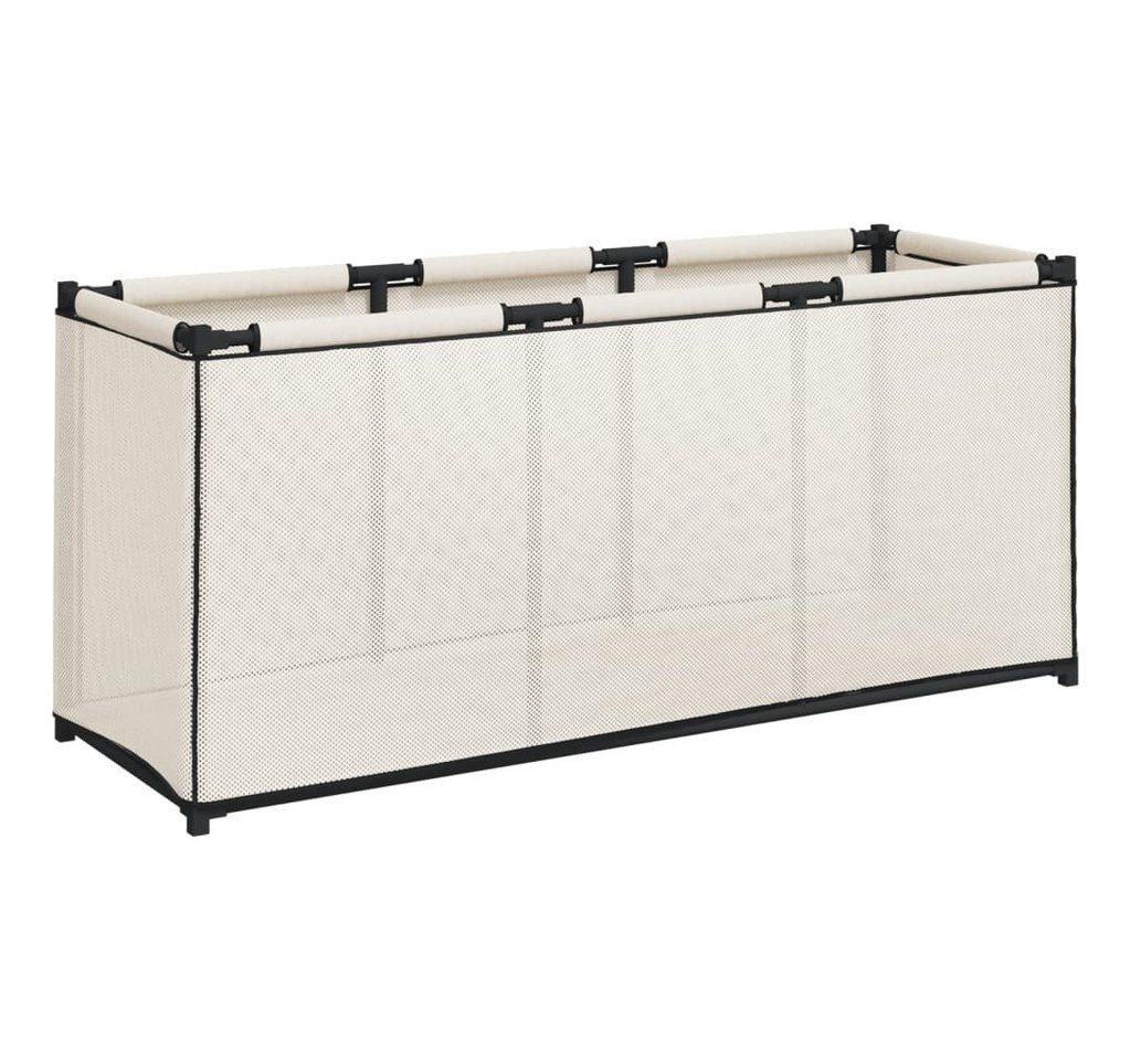 vidaXL Aufbewahrungsbox Aufbewahrungsbox Creme 105x34,5x45 cm Stoff (1 St) von vidaXL