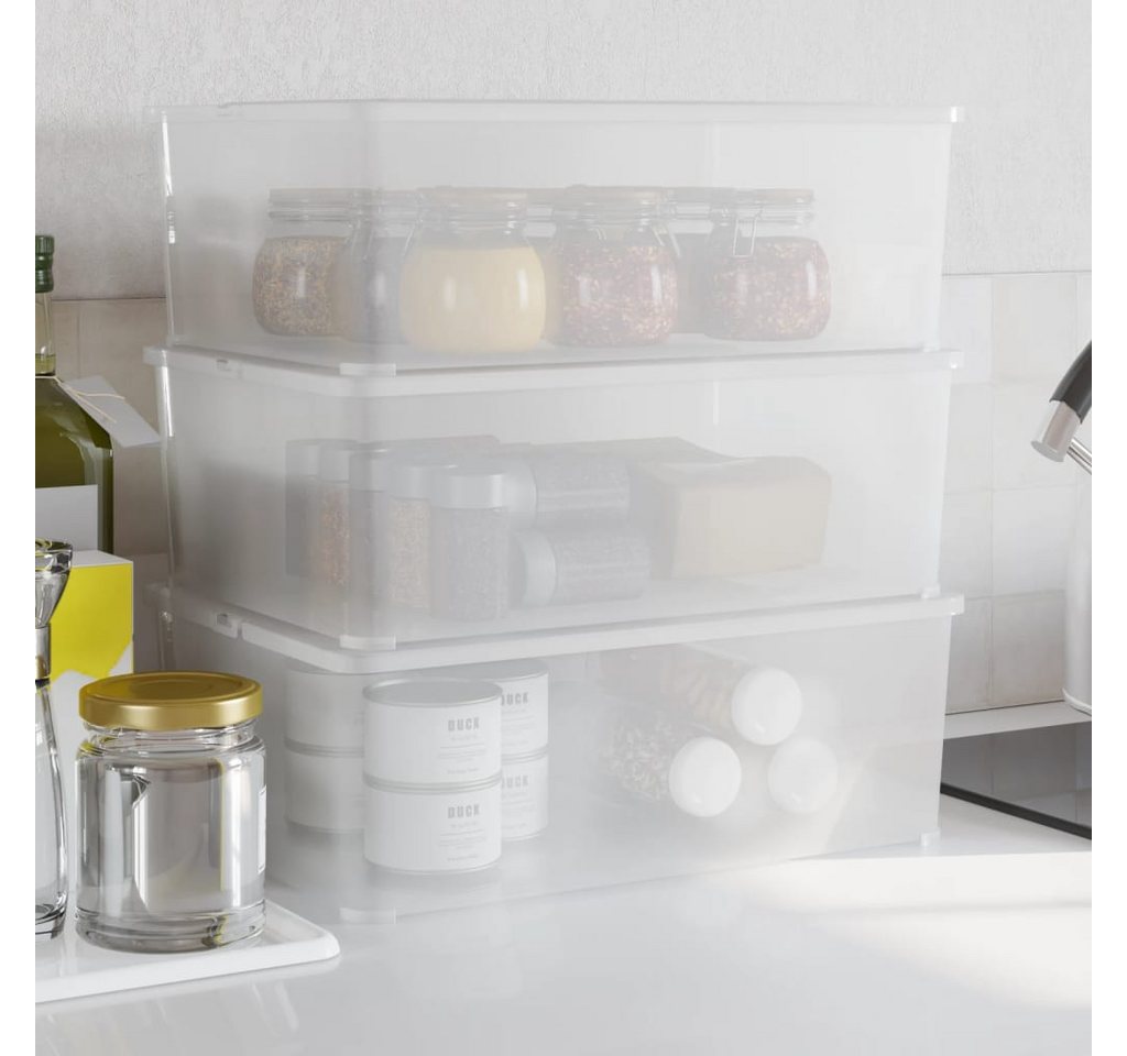 vidaXL Aufbewahrungsbox Aufbewahrungsboxen 3 Stk Kunststoff 10 L Stapelbar vidaXL Aufbewahrungsbox Aufbewahrungsboxen 3 Stk Kunststoff 10 L Stapelbar von vidaXL