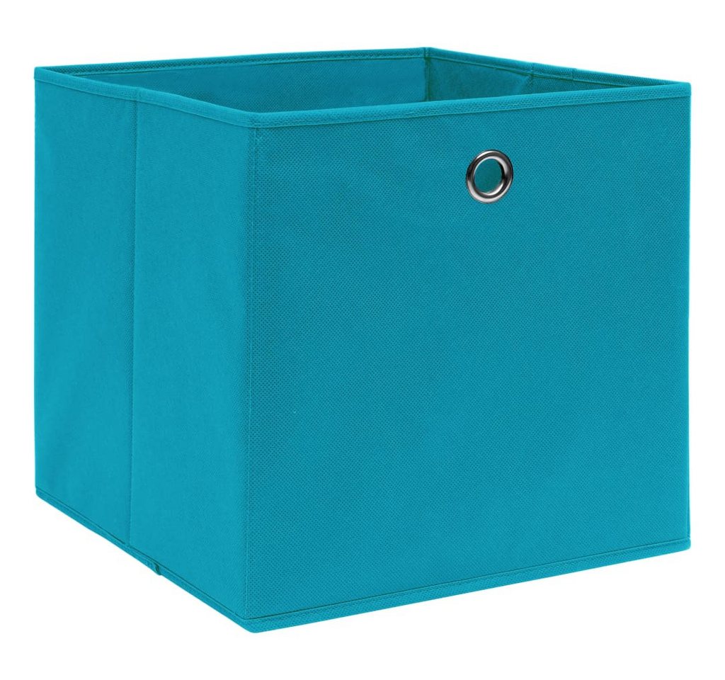 vidaXL Aufbewahrungsbox Aufbewahrungsboxen 4 Stk. Vliesstoff 28x28x28 cm Babyblau (4 St) von vidaXL