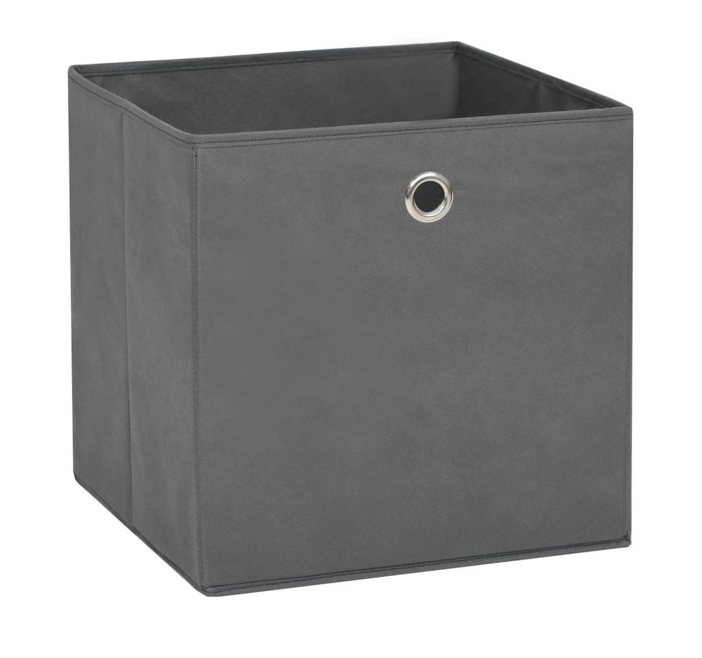 vidaXL Aufbewahrungsbox Aufbewahrungsboxen 4 Stk. Vliesstoff 28x28x28 cm Grau (4 St) von vidaXL