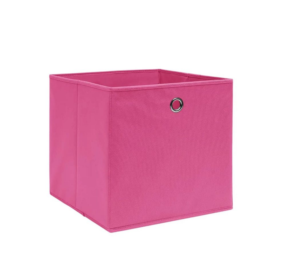 vidaXL Aufbewahrungsbox Aufbewahrungsboxen 4 Stk. Vliesstoff 28x28x28 cm Rosa (4 St) von vidaXL