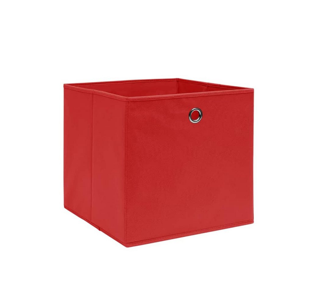 vidaXL Aufbewahrungsbox Aufbewahrungsboxen 4 Stk. Vliesstoff 28x28x28 cm Rot (4 St) von vidaXL