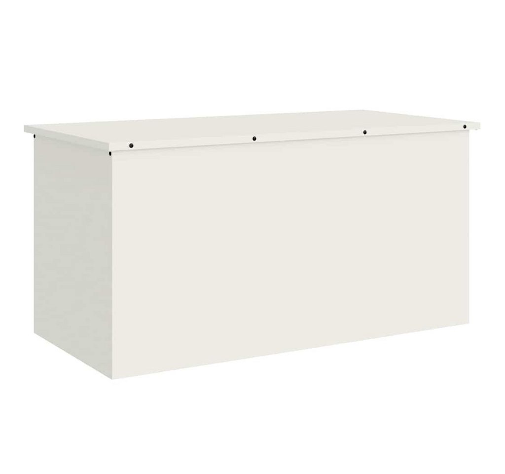 vidaXL Aufbewahrungsbox Außenlagerbox Weiß 100 x 50.5 x 50 cm Kaltgewalzter Stahl (1 St) von vidaXL