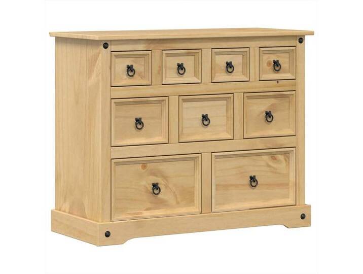 vidaXL Aufbewahrungsbox Kommode Corona 101x45x82 cm Massivholz Kiefer, braun vidaXL Aufbewahrungsbox Kommode Corona 101x45x82 cm Massivholz Kiefer, braun von vidaXL