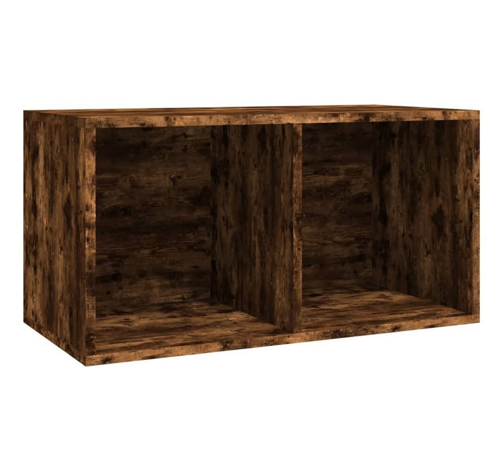 vidaXL Aufbewahrungsbox Schallplatten-Box Räuchereiche 71x34x36 cm Holzwerkstoff (1 St) von vidaXL