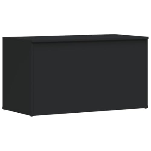 vidaXL Aufbewahrungstruhe Spielzeugtruhe Spielzeugkiste Couchtisch Beistelltisch Truhe Aufbewahrungsbox Schwarz 84x42x46cm Holzwerkstoff von vidaXL