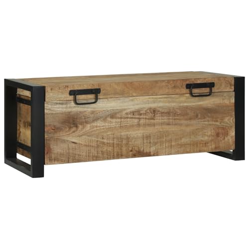 vidaXL Truhen 80x30x30cm Massivholz Mango und Metall vidaXL Truhen 80x30x30cm Massivholz Mango und Metall von vidaXL