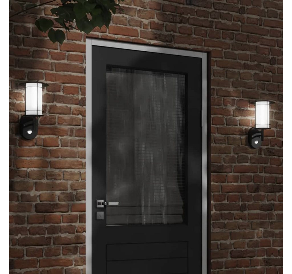 vidaXL Außen-Wandleuchte, Außenwandleuchte mit Bewegungsmelder Schwarz Edelstahl vidaXL Außen-Wandleuchte, Außenwandleuchte mit Bewegungsmelder Schwarz Edelstahl von vidaXL