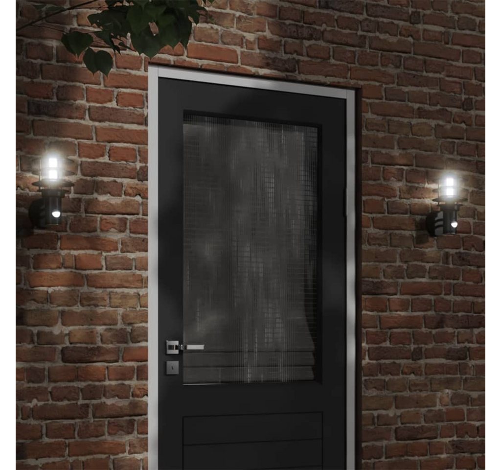 vidaXL Außen-Wandleuchte, Außenwandleuchte mit Bewegungsmelder Schwarz Edelstahl vidaXL Außen-Wandleuchte, Außenwandleuchte mit Bewegungsmelder Schwarz Edelstahl von vidaXL