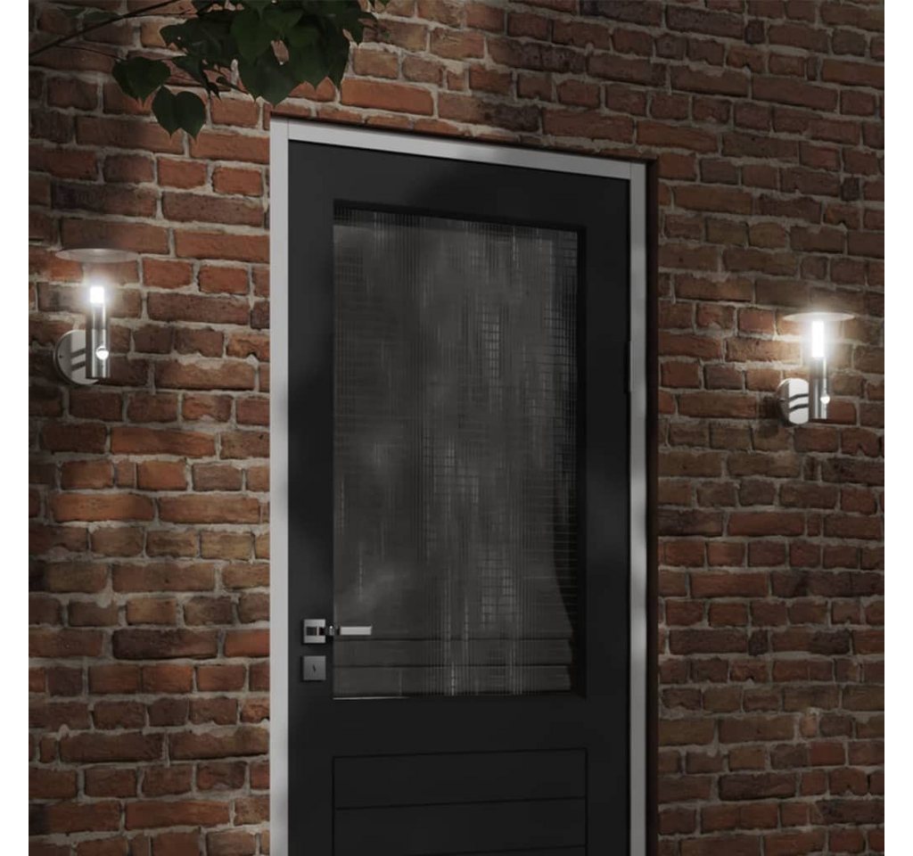 vidaXL Außen-Wandleuchte, Außenwandleuchte mit Bewegungsmelder Silbern Edelstahl vidaXL Außen-Wandleuchte, Außenwandleuchte mit Bewegungsmelder Silbern Edelstahl von vidaXL