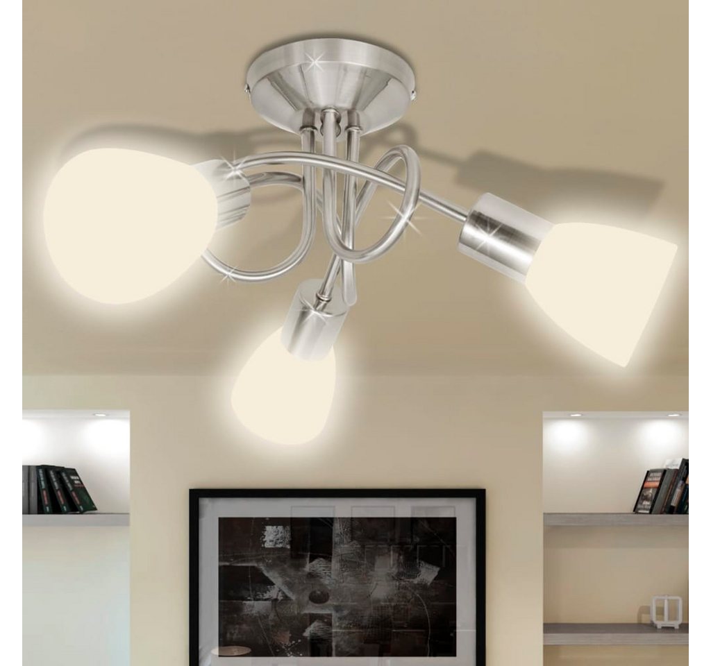 vidaXL Außen-Wandleuchte, Deckenleuchte mit Glas-Lampenschirmen für 3 E14 Glühlampen vidaXL Außen-Wandleuchte, Deckenleuchte mit Glas-Lampenschirmen für 3 E14 Glühlampen von vidaXL
