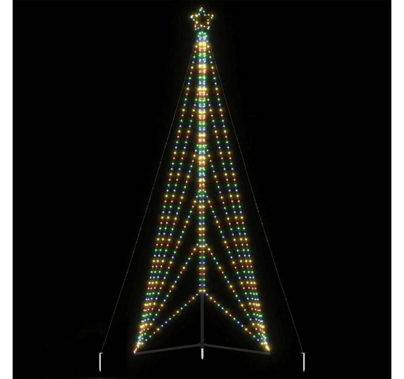 vidaXL Außen-Wandleuchte, LED Weihnachtsbaum 861 LEDs Mehrfarbig 478 cm vidaXL Außen-Wandleuchte, LED Weihnachtsbaum 861 LEDs Mehrfarbig 478 cm von vidaXL