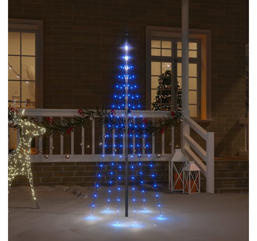 vidaXL Außen-Wandleuchte, LED-Weihnachtsbaum für Fahnenmast Blau 108 LEDs 180 cm vidaXL Außen-Wandleuchte, LED-Weihnachtsbaum für Fahnenmast Blau 108 LEDs 180 cm von vidaXL