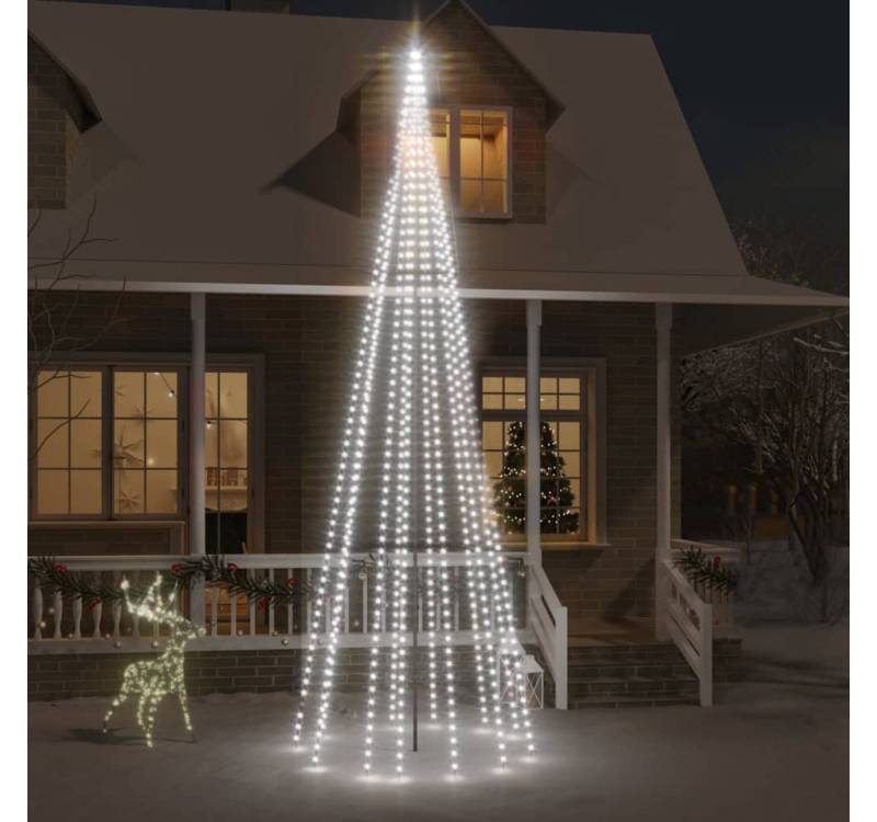 vidaXL Außen-Wandleuchte, LED-Weihnachtsbaum für Fahnenmast Kaltweiß 732 LEDs 500 cm vidaXL Außen-Wandleuchte, LED-Weihnachtsbaum für Fahnenmast Kaltweiß 732 LEDs 500 cm von vidaXL