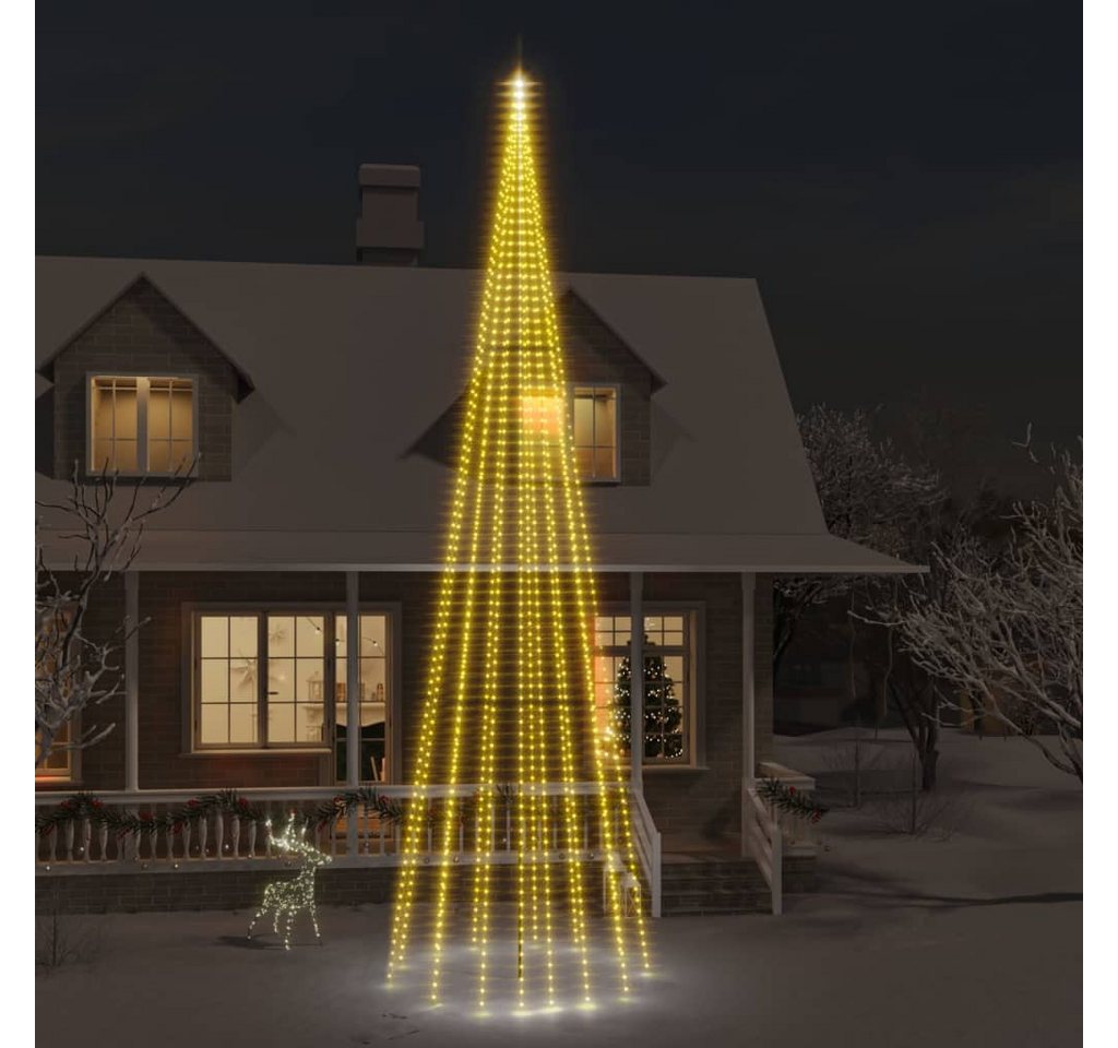 vidaXL Außen-Wandleuchte, LED-Weihnachtsbaum für Fahnenmast Warmweiß 1134 LEDs 800 cm vidaXL Außen-Wandleuchte, LED-Weihnachtsbaum für Fahnenmast Warmweiß 1134 LEDs 800 cm von vidaXL