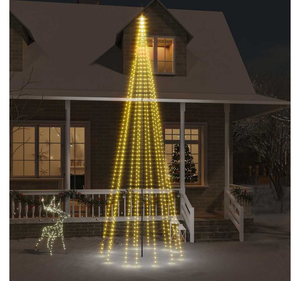 vidaXL Außen-Wandleuchte, LED-Weihnachtsbaum für Fahnenmast Warmweiß 732 LEDs 500 cm vidaXL Außen-Wandleuchte, LED-Weihnachtsbaum für Fahnenmast Warmweiß 732 LEDs 500 cm von vidaXL